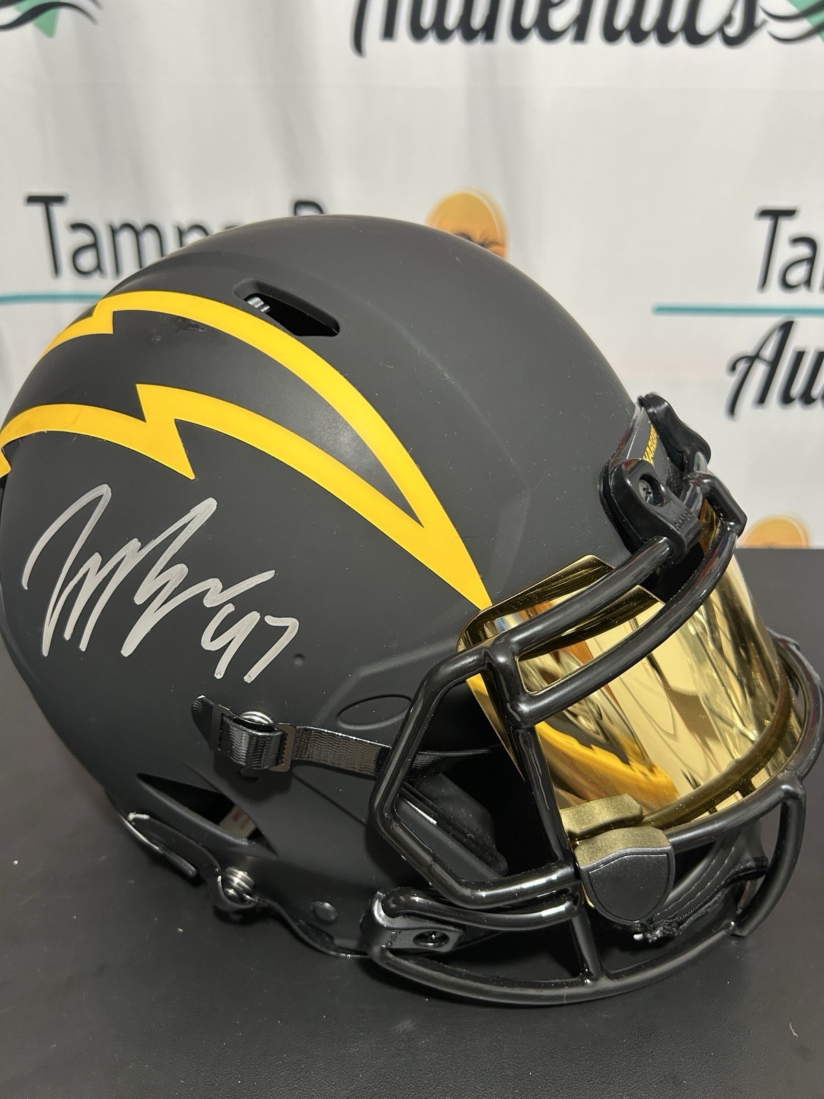 Joey Bosa Autographed Signed Los Angeles Chargers Authentic Full Size Helmet Beckett COA 