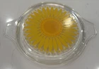 Vintage Pyrex Yellow/Orange Sunflower Daisy 475-C Lid Only