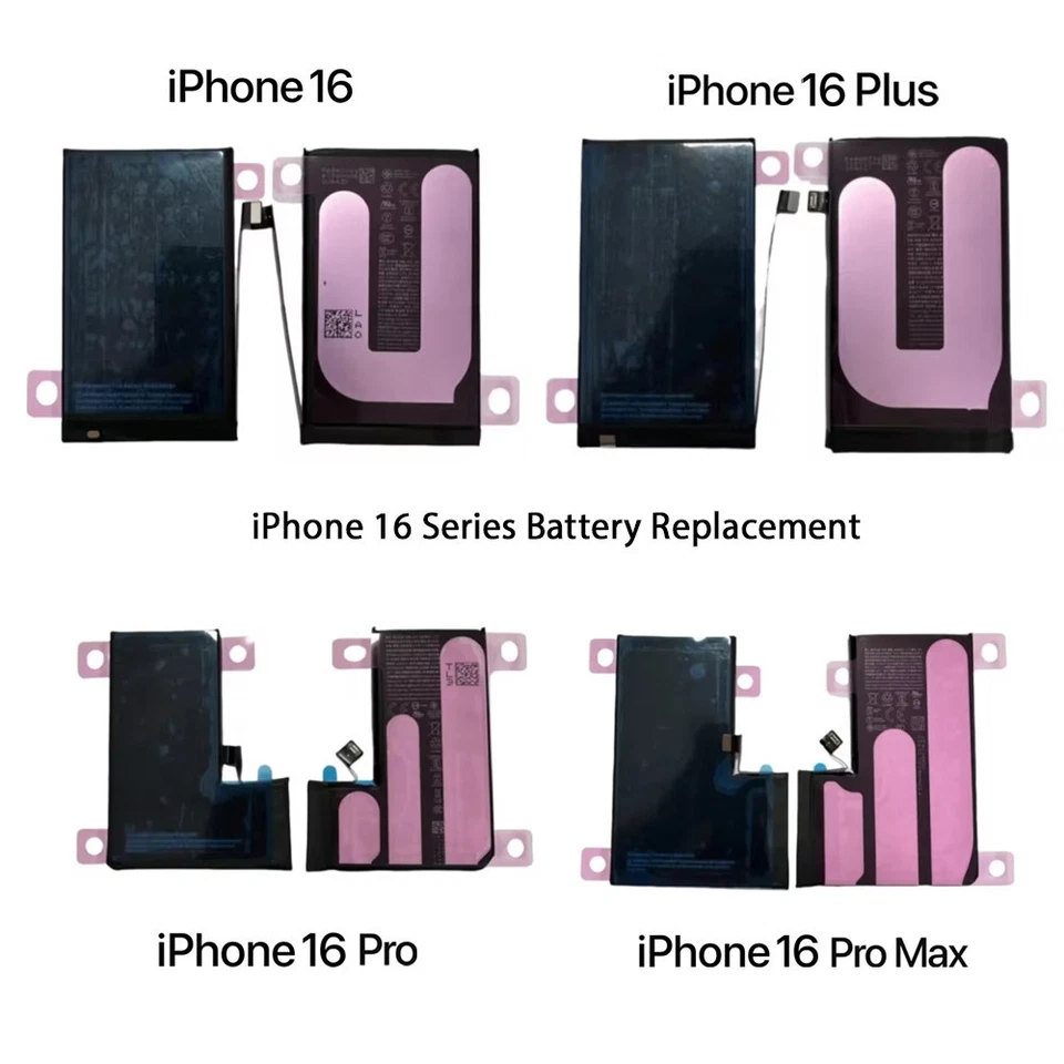 TECH REPAIR LAB iPhone 16, 16 Plus, 16 Pro, 16 Pro Max Battery Replacement Restore 100% Health,