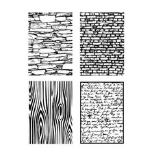 Prägeschablone Steampunk Natur-Strukturen  Hintergrund Embossing Folder Efco