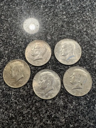 1960s Kennedy Half Dollar Collection 1964-1969