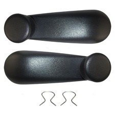 Black Window Crank Handles Set for 99-20 Silv...