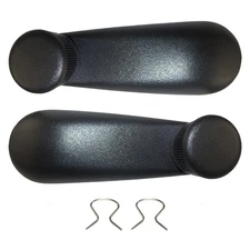 Black Window Crank Handles Set for 99-20 Silverado/Sierra & 00-14 Tahoe/Suburban