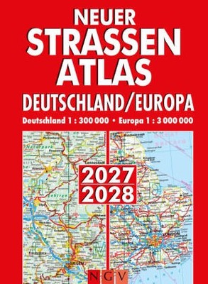 Neuer Straßenatlas Deutschland/Europa 2027/2028 | Kartoniert | 9783625143390