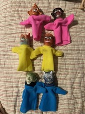 6 -80s Eerie Spectres Air Spirit Finger Puppet Monster Head Pez Rare Hong Kong