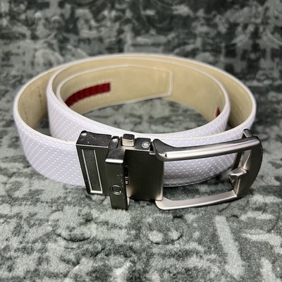 Next Belt Go In Mens 32 White Leather Golf Rachet Belt Nextbelt