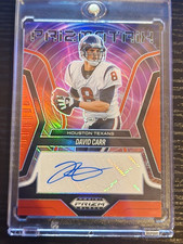 2025 Panini Prizm Black David Carr Sensational Signatures Auto Red Prizm /99