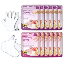 Epielle Moisturizing Hand & Foot Masks 6 Glove 6 Socks for Dry Skin Cracked heel