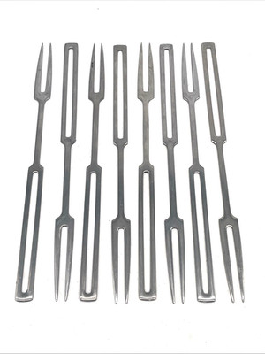 Dansk Kobenstyle Stainless Steel Fondue Forks, Set of 8