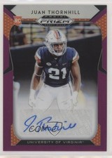 2019 Panini Prizm Draft Picks Purple Juan Thornhill #248 Auto wd9