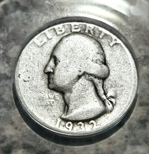 1932-S Washington Silver Quarter  -  San Francisco Key Date 25C - VF Detail Coin