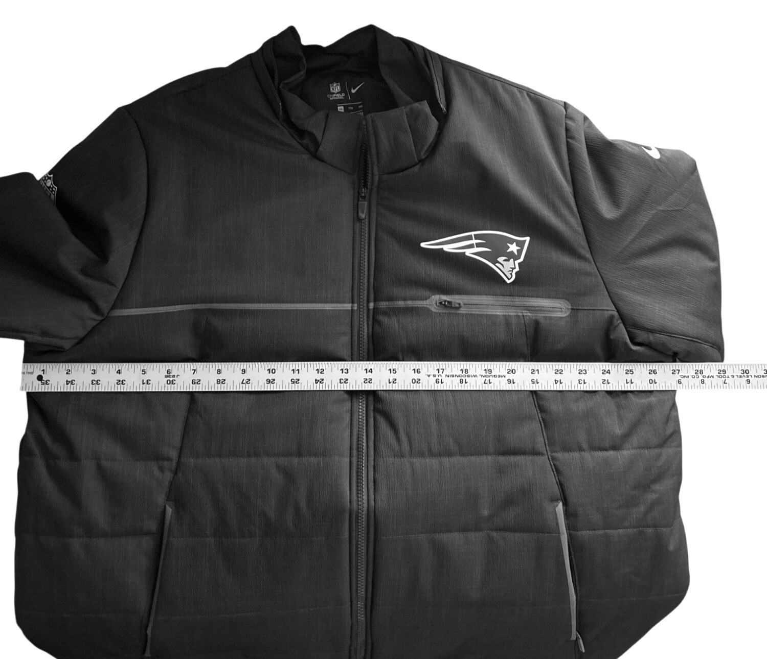 SACAI X NIKE Nike NFL Onfield New England Patriots giacca trapuntata XXL uomo blu navy