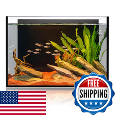 6 Gallon Glass Fish Tank 5 Gallon, Small Aquarium Fish Bowl Cube for Betta Goldf