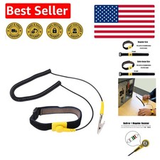 Grounding Wrist Strap - 11" Adjustable Anti Static Bracelet for PC Protection