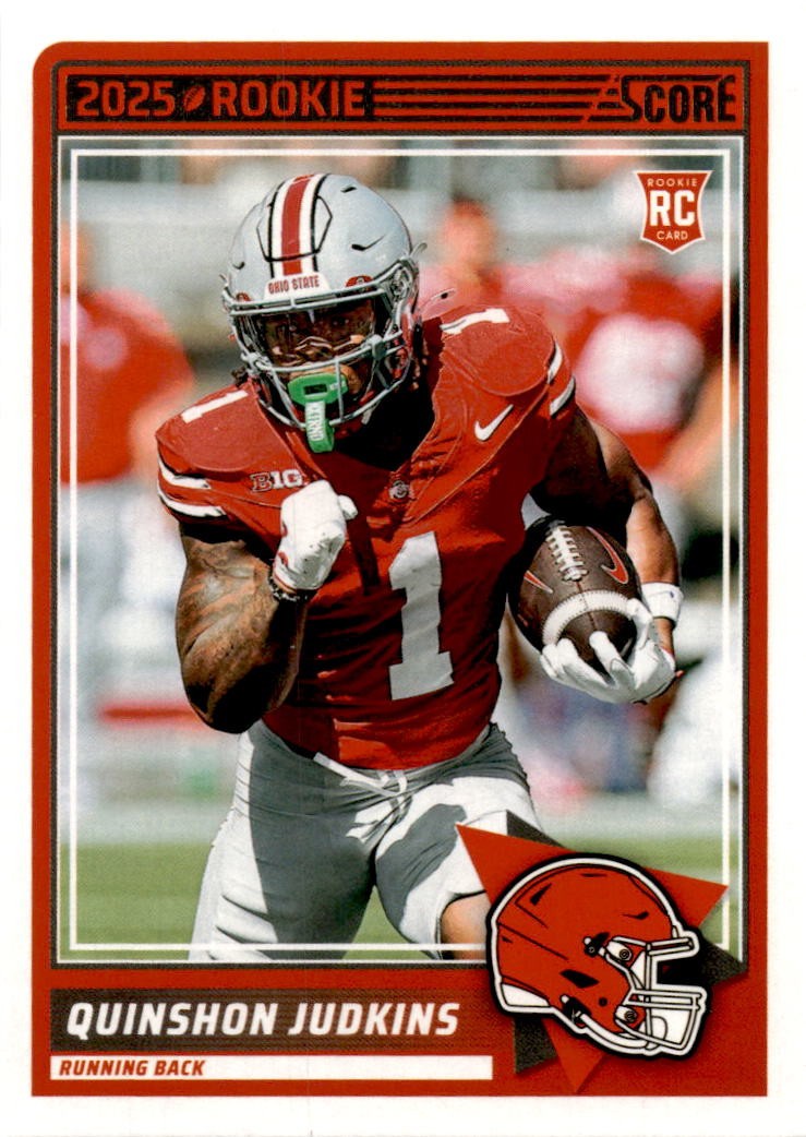 2025 Score - Rookies Quinshon Judkins #38 Scorecard (RC)