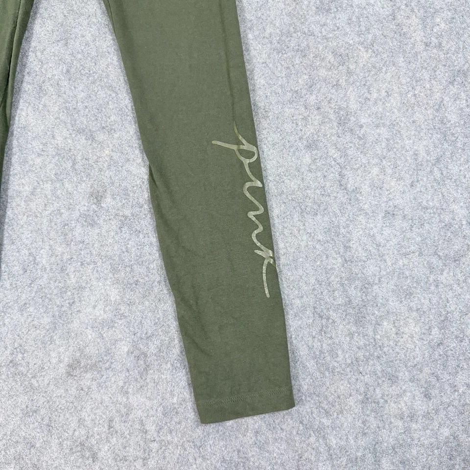 Leggings de yoga ROSA Victoria Secret para mujer talla pequeña (ajuste real 26x28,5) verdes Foto 2 de 4
