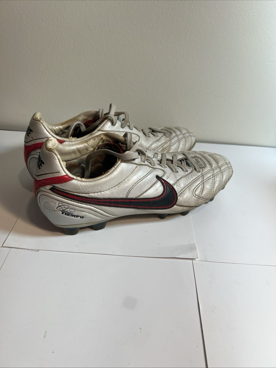 RARE 2010 Pre-Owned Nike Tiempo Mystic III FG White 366180-136 Men's Size 