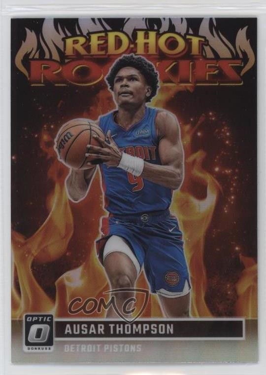 2023 Panini Donruss Optic Red Hot Rookies Holo Prizm Ausar Thompson #8 RC 0g14