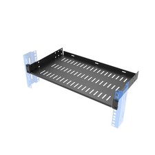 1U 19 Inch Universal Vented Cantilever Server Rack Shelf 10 Inch Deep