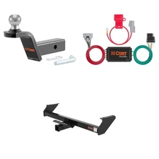 CURT Class 3 Tow Package Trailer Hitch, Wiring, Ball Mount - 13180, 55367, 45152