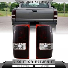 Pair Tail Lights For Ford Ranger 2001-2011 Smoke Rear Incandescent Brake Lamps