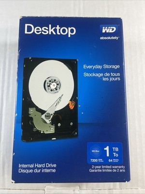 WD Blue 1TB 3.5 Inch Desktop Internal Hard Drive WDBH2D0010HNC-NRSN