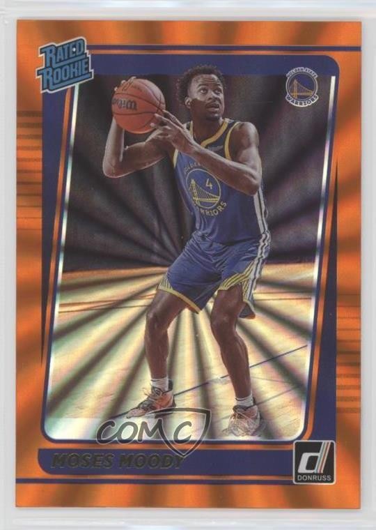 2021-22 Panini Donruss Rated Holo Orange Laser Moses Moody #234 Rookie RC 0ne9