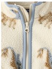 The Children's Place Toddler Boys Cream Zip Sherpa Dinosaur Jacket Size 5T NWT — photo 3
