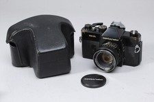 RARE BLACK MAMIYA 1000 DTL W 55MM F/1.8  CAP, LEATHER READY CASE WORKING METER