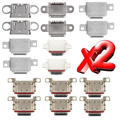 Für Samsung Galaxy S6 S7 S8 S9 S10 S21 S22 Edge Plus Ladebuchse Connector x2