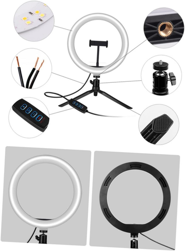 Cell Phone Car Holder for Selfie Light Led Phone Light Rack Universal Phone Stan - Photo 6 sur 12