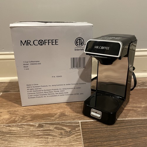 Mr. Coffee CM2003005 Single Serve Coffee Maker, 1 Cup , Black eBay