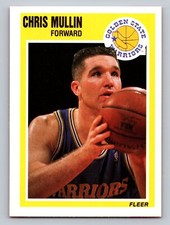 Chris Mullin 1989-90 Fleer #55 Golden State Warriors Basketball Card