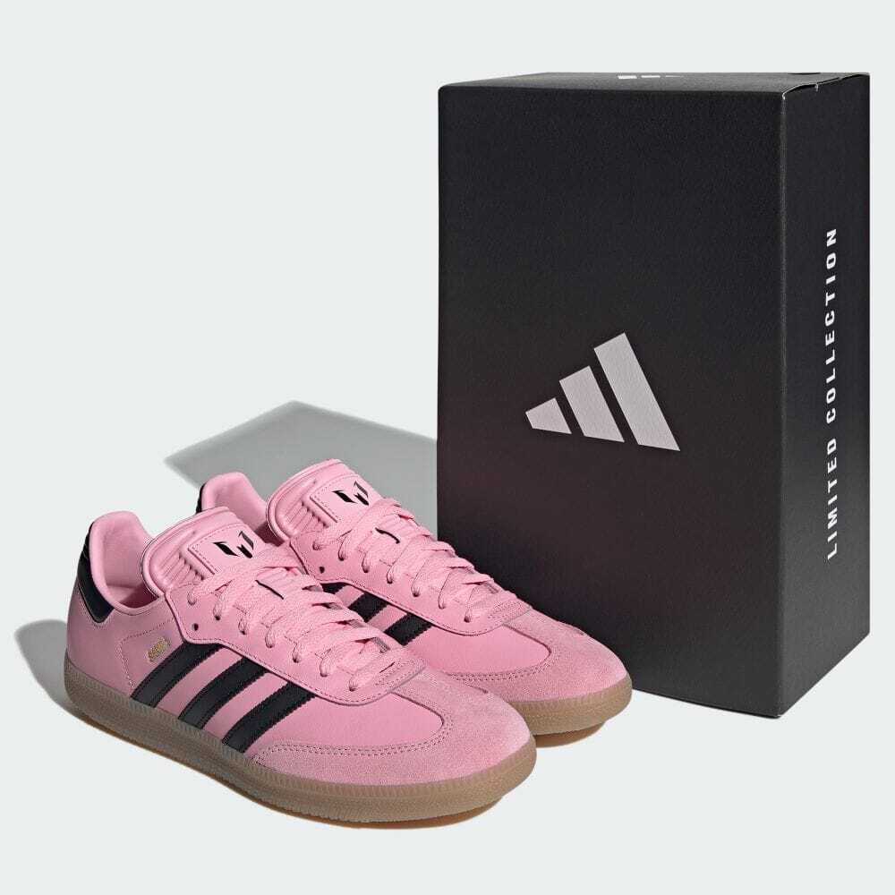 adidas Samba Messi IN IH8158 Sneakers Pink Black Unisex Men adidas Samba Messi IN IH8158 Sneakers Pink Black Unisex Men