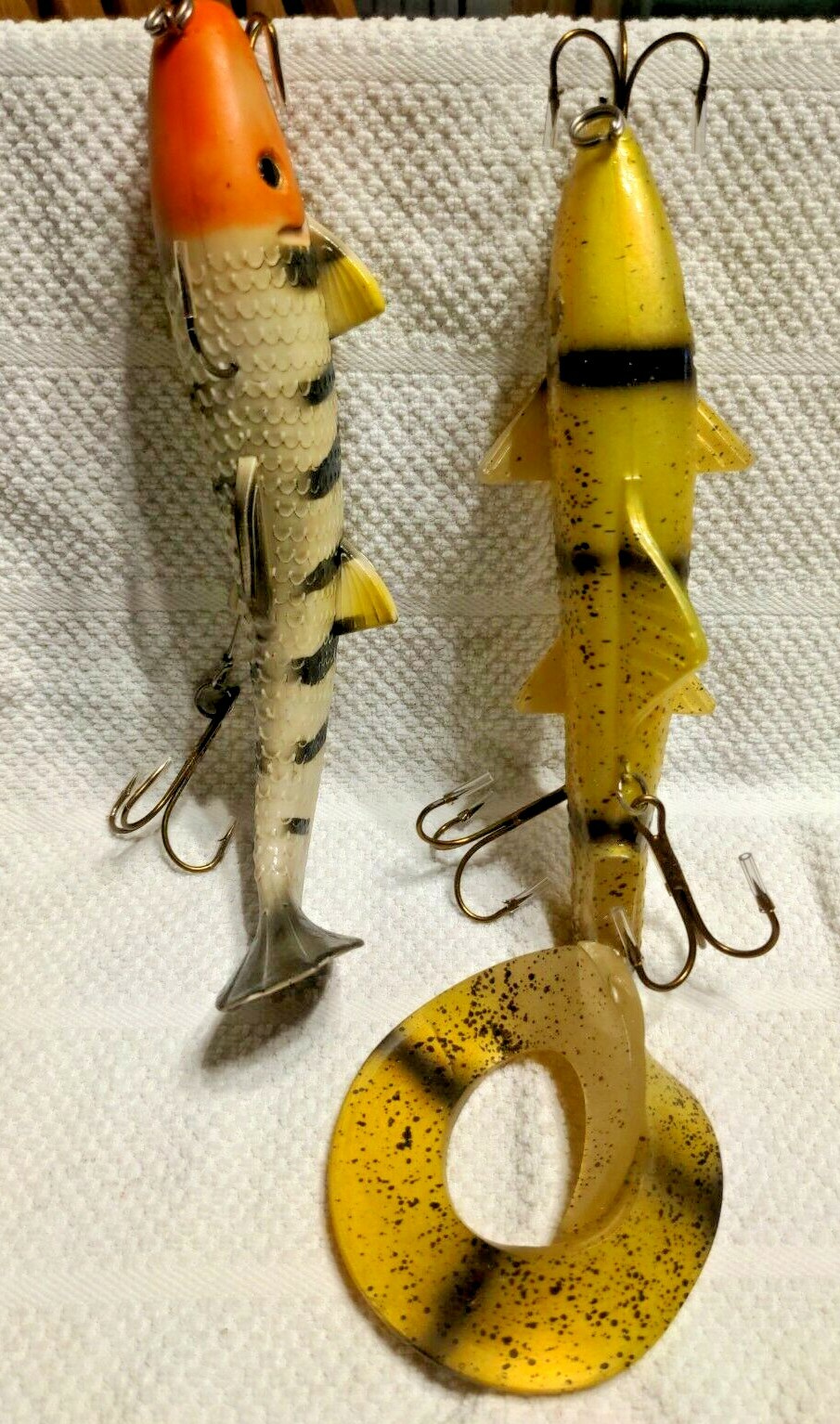 Curly Sue SUICK  Musky Lure 9" and Paddle tail "Other" Rubber Bait! - Image 7