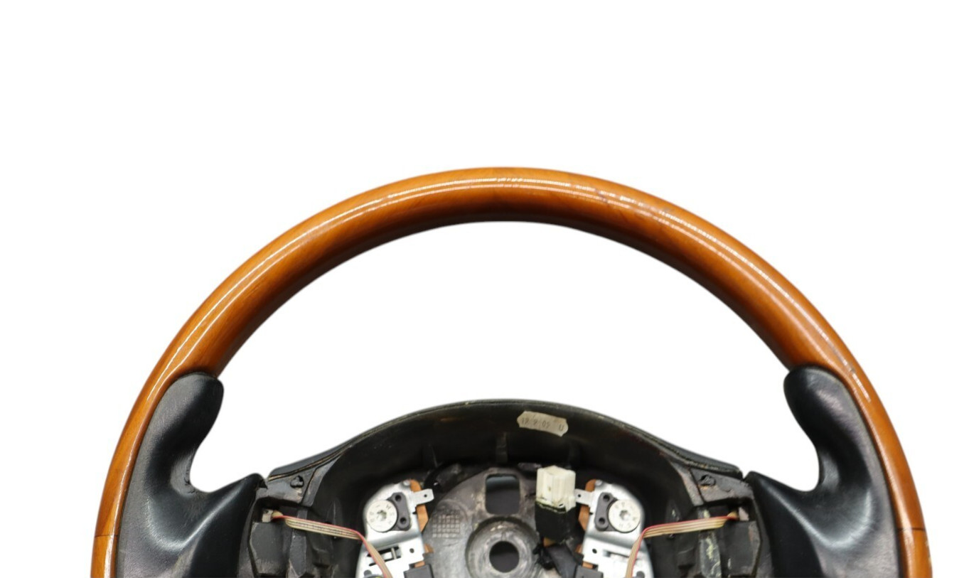 03-13 Maserati Quattroporte M139 Steering Wheel Mahogany Wood Black Oem