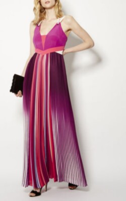 karen millen pleated maxi dress Karen Millen Strappy Pleated Maxi Dress in Cobalt