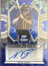 2023 Panini Elite Extra Edition - Hidden Gems Nick Vogt #HG-NVG Blue (AU, RC)