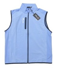 Chaleco RLX Ralph Lauren Para Hombre Azul Otoño Ligero Absorbe Humedad Cremallera Completa $168