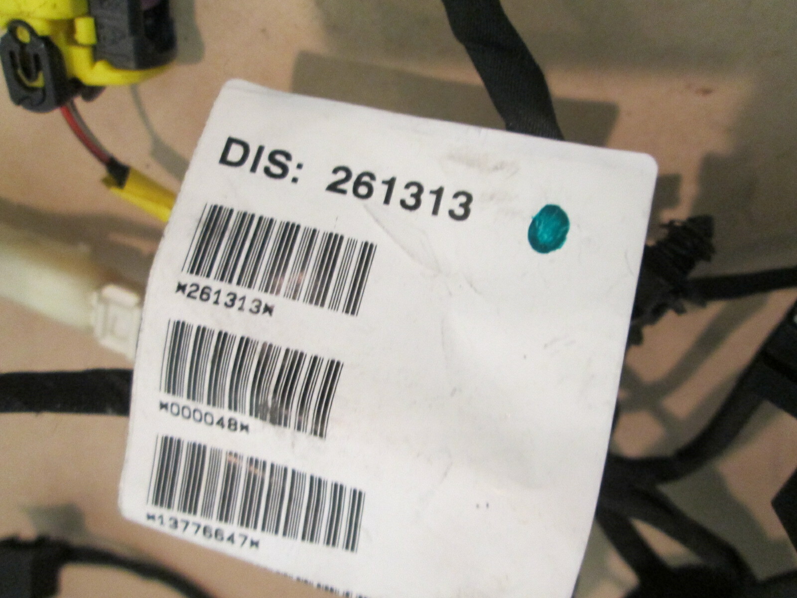 Ferrari 458 -   RH Door Wiring Harness / Cables. Part # 261313