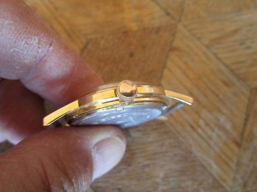 Vintage Used Gold Plated LIP Dauphine Manual Watch Cal. R139. For parts. - Afbeelding 3 van 22