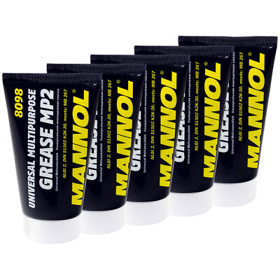 Multipurpose Grease 5x 100 g MANNOL Universal Mehrzweckfett Lithiumfett Fett
