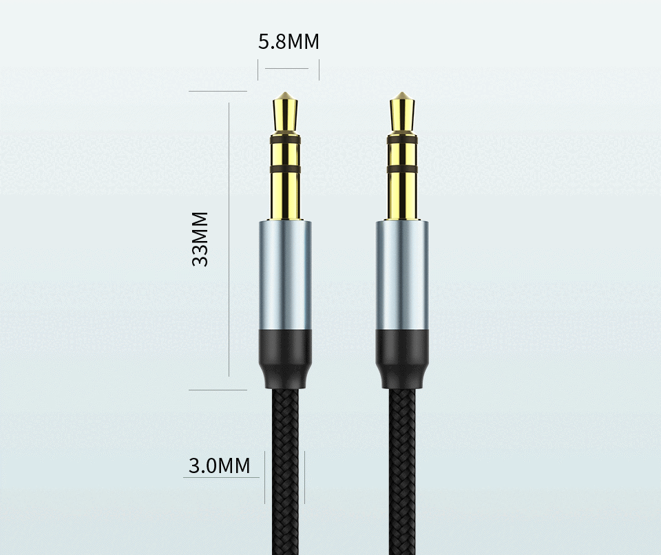 Aux Cable Audio Lead 3.5mm Jack to Jack Stereo Male for Car PC Phone 1m to 5m - Picture 11 of 14