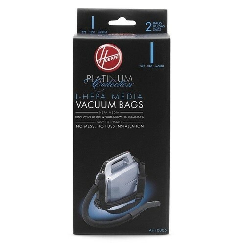 Fits For Hoover Cloth Type I HEPA Vacuum Bags AH10005 Platinum Canister