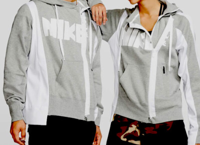 $325 Nike x Sacai Double Zip Hoodie Women's Size Medium Grey $325 Nike x Sacai Double Zip Hoodie Women's Size Medium Grey