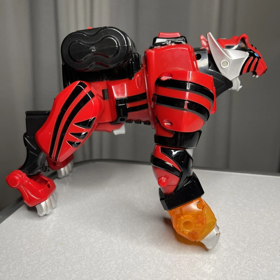 Bandai Power Rangers Deluxe Jungle Fury Pride Megazord 2007 #30086 probado usado en excelente estado Foto 3 de 4