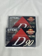 TDK D90 Standard Audio Cassette A00808-20 lot Of 2