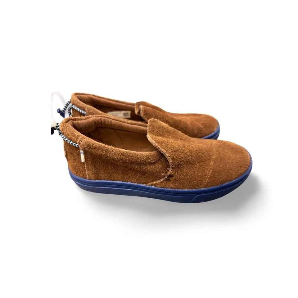 Tom’s Marrón y Azul Paxton Gamuza Niños Zapatos de Vestir 13 EE. UU. Foto 2 de 4