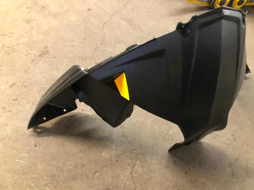 2008-2013 Polaris 550 IQ 600 700 800 RMK OEM Black Nosepan w/ Foil Assembly - Image 3 of 4