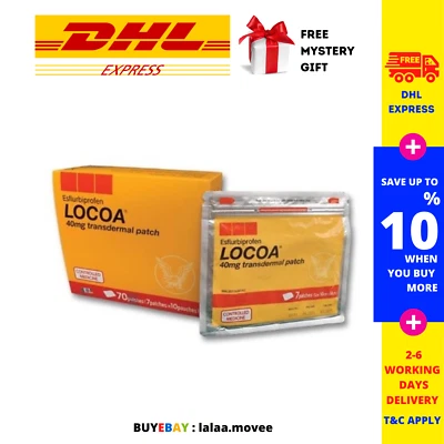70 Patches Locoa Transdermal | 7 patches/pack DHL EXPRESS